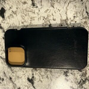 Black Leather Phone Case